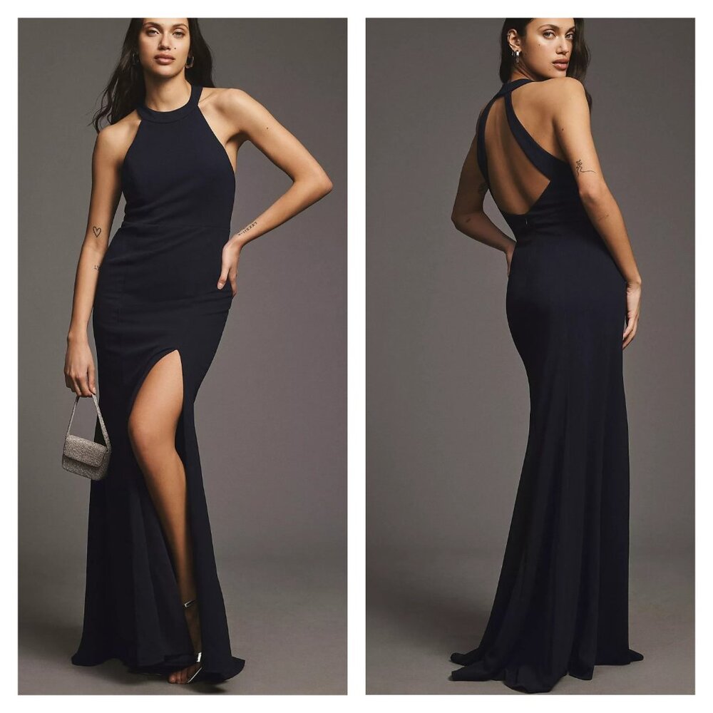 BHLDN Black Juliana Maxi Dress